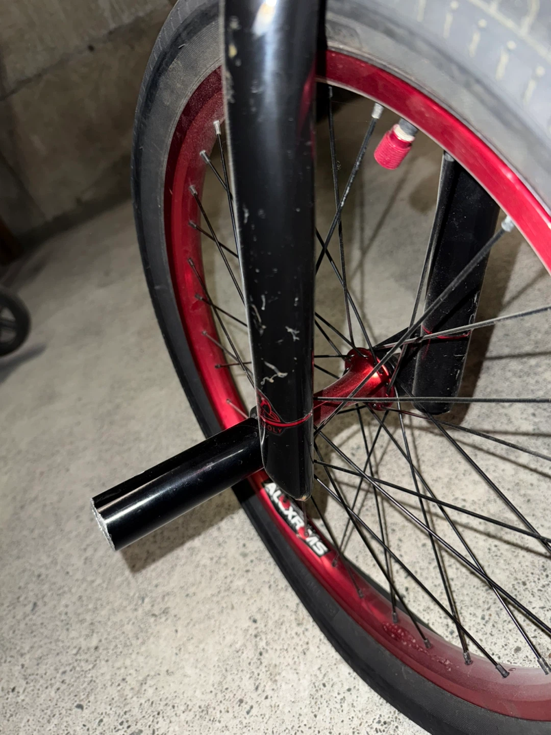 Black BMX Bike with Red Accents - photo 5
