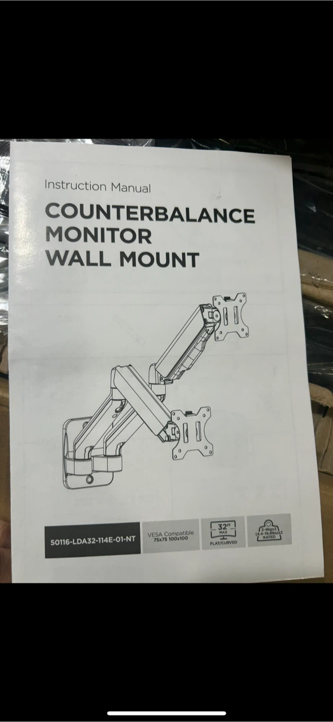 Counterbalance Dual Monitor Wall Mount - photo 4