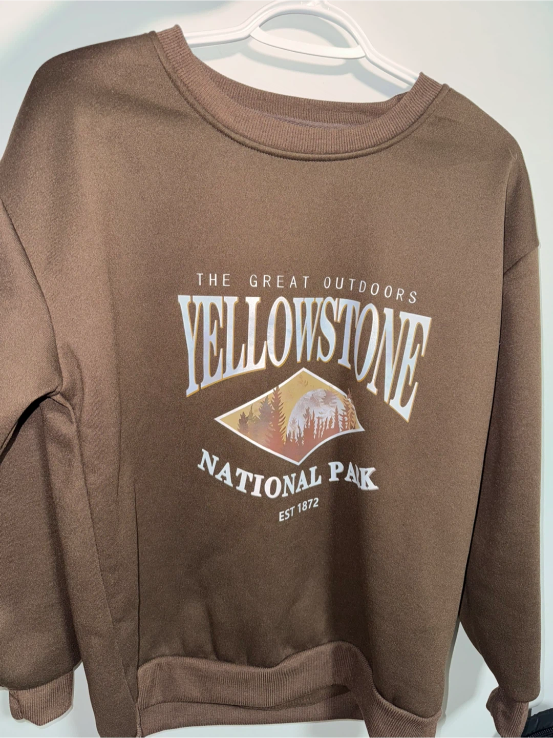 Brown Yellowstone National Park Sweatshirt - photo 3