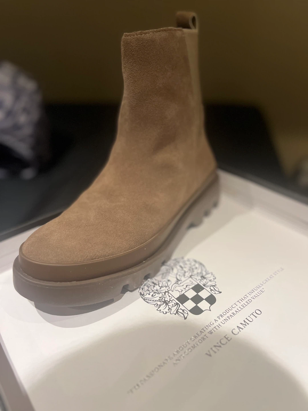 Vince Camuto VC-KENJA Suede Boots - Tuscan Taupe 6/7 - photo 2