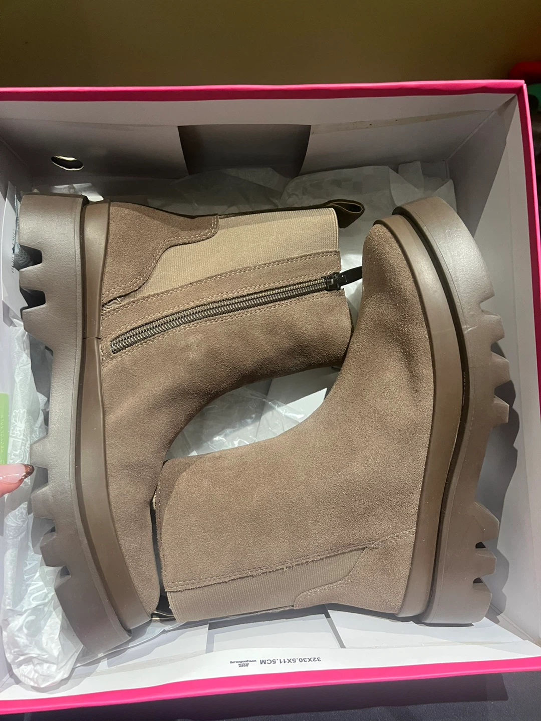 Vince Camuto VC-KENJA Suede Boots - Tuscan Taupe 6/7