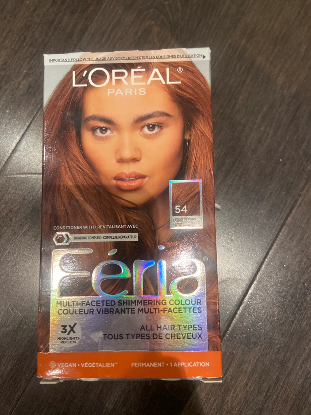 L'Oréal Féria 54 Medium Auburn Hair Colour