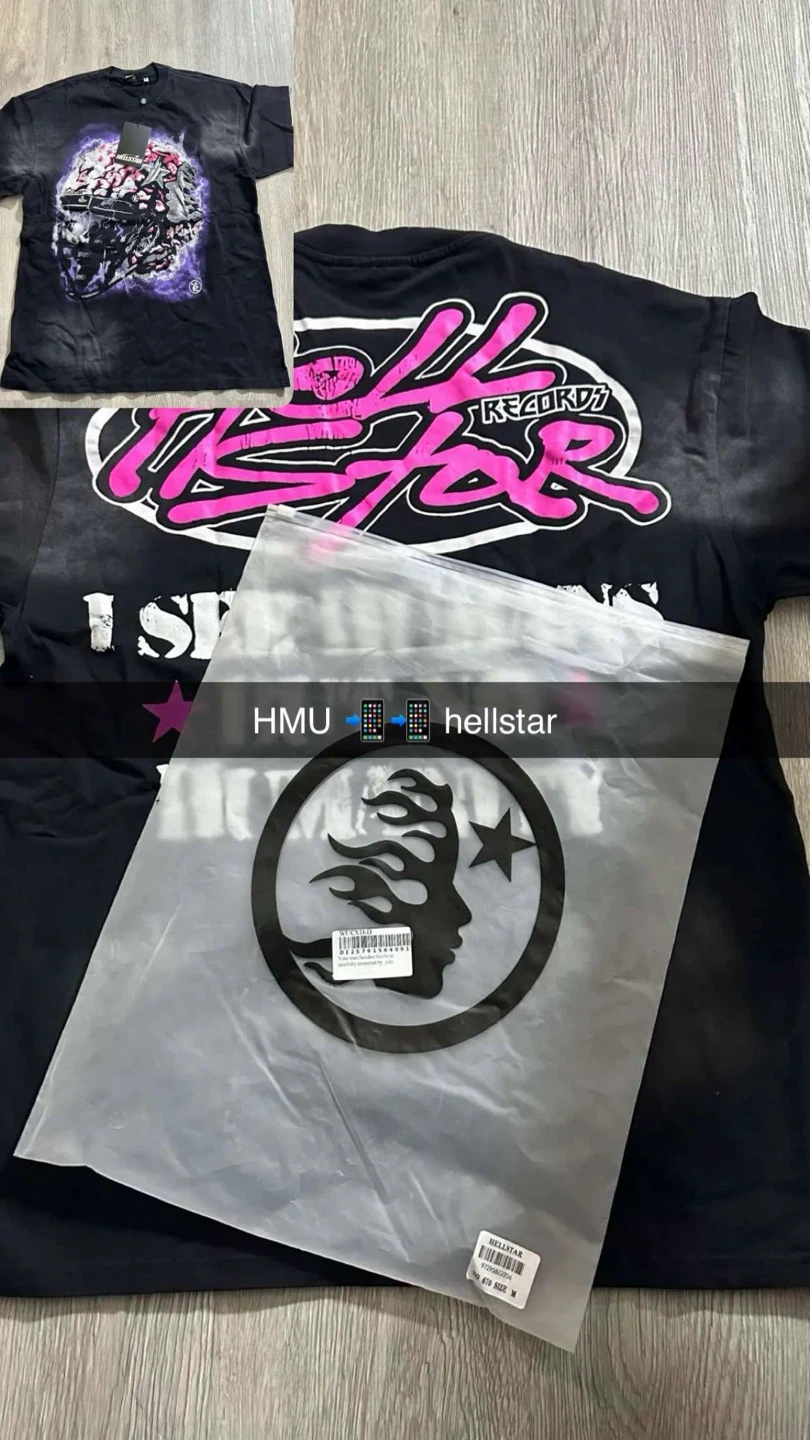 Hellstar Records Black T-Shirt Size M