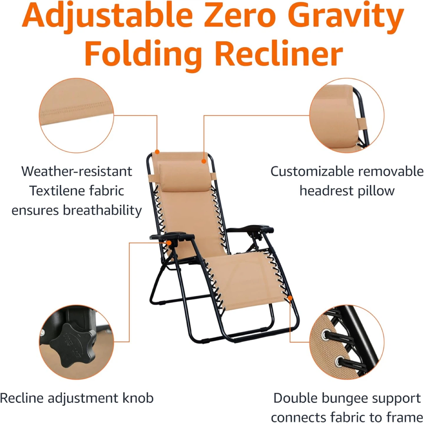 Zero Gravity Chair - Beige - photo 4