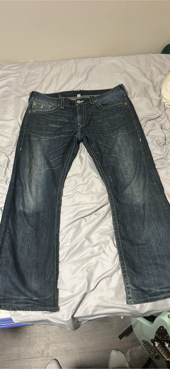 True Religion Ricky Boot Cut Jeans Size 38 – Flap Pocket - photo 4
