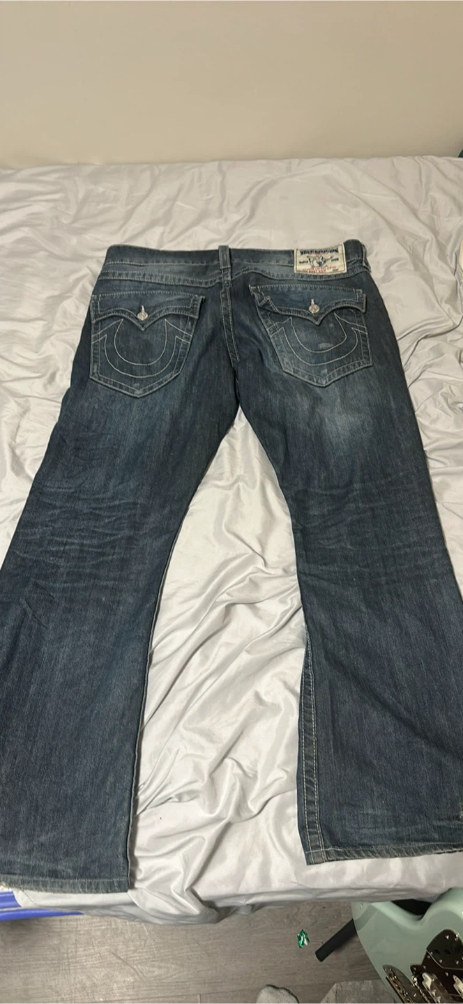 True Religion Ricky Boot Cut Jeans Size 38 – Flap Pocket - photo 3
