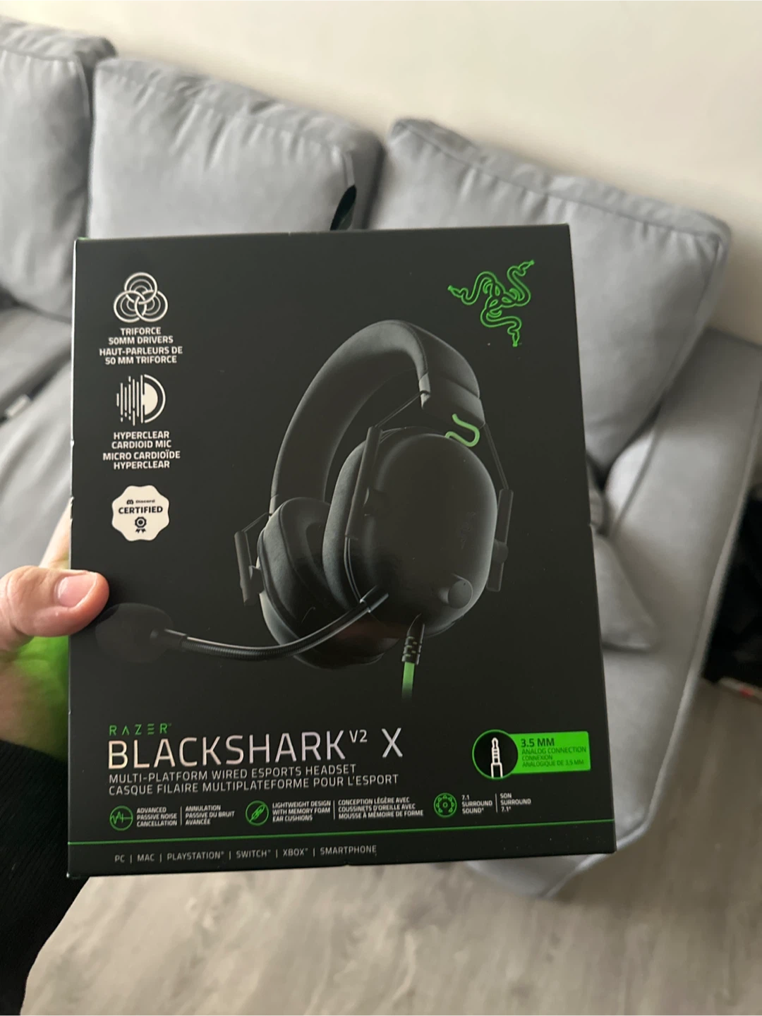 Razer BlackShark V2 X Gaming Headset (Like New w/ Box)
