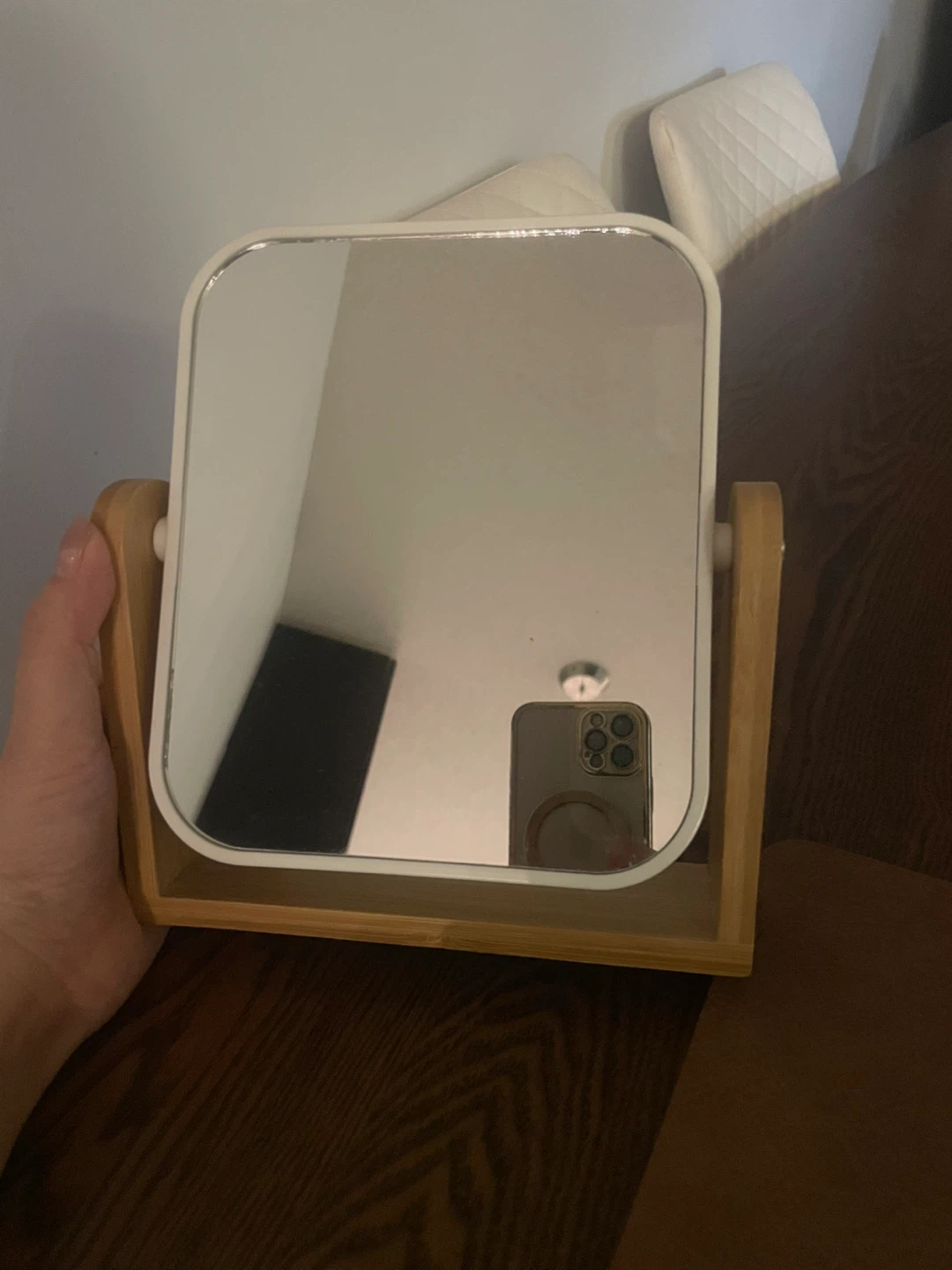 Modern Dual Mirror (Table top, 7”x8”)