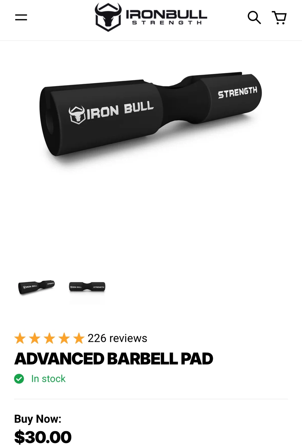 Iron Bull Strength Advanced Barbell Pad
