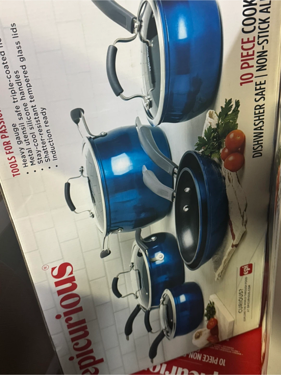 Epicurious 10 Piece Non-Stick Aluminum Cookware Set - photo 2