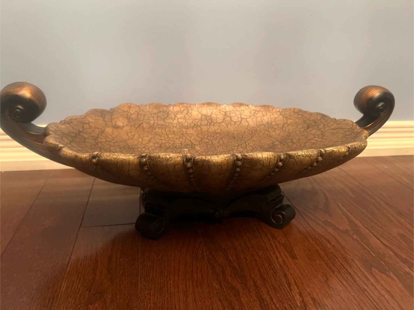 Decorative Gold Tray with Handles