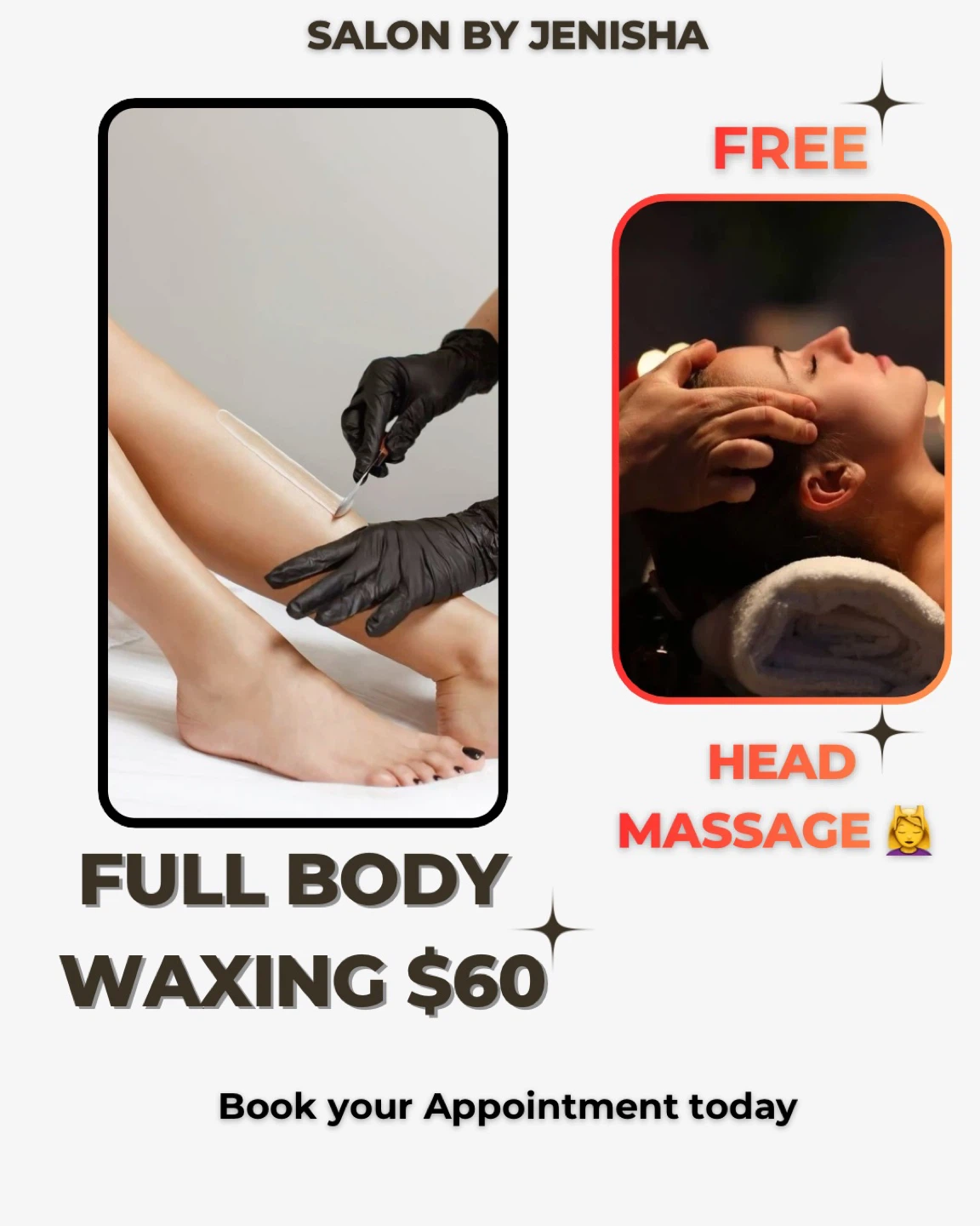 Full Body Waxing Service - $60