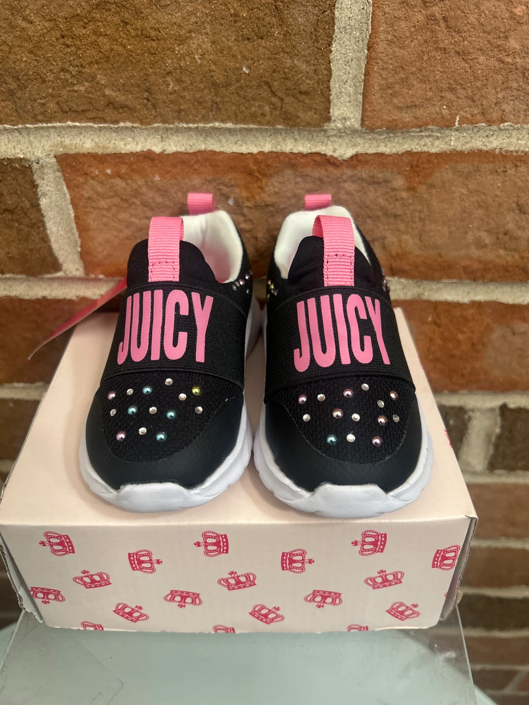 Juicy Couture Girls Sneakers Size 5 Black Multi - photo 2