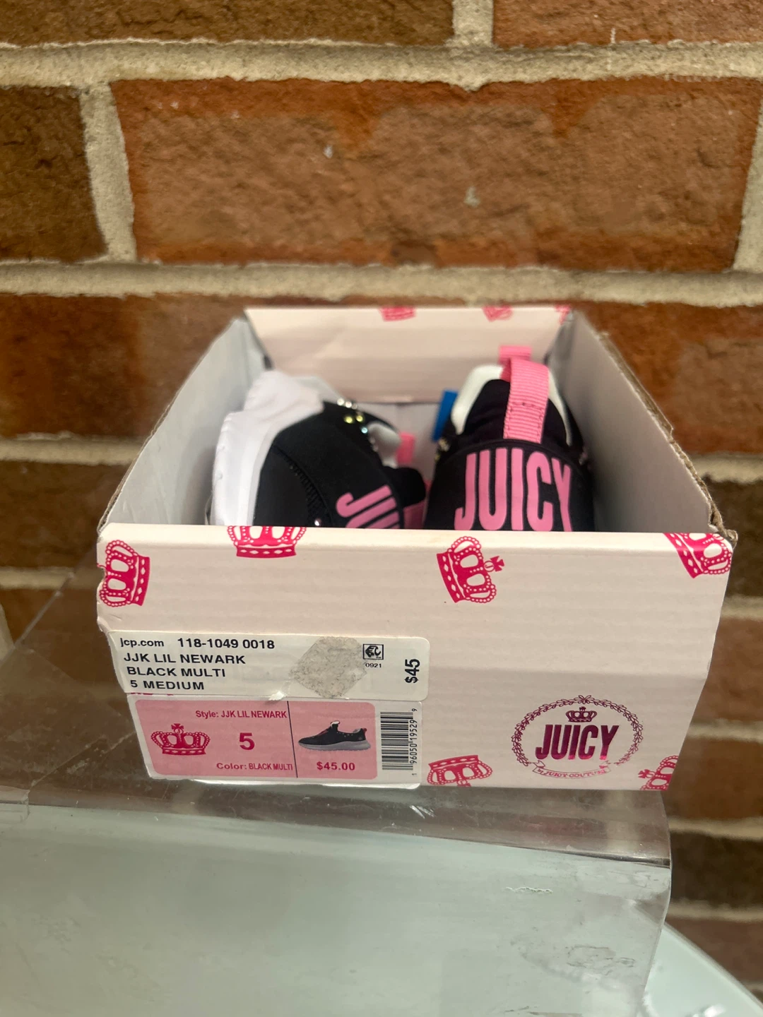 Juicy Couture Girls Sneakers Size 5 Black Multi - photo 3
