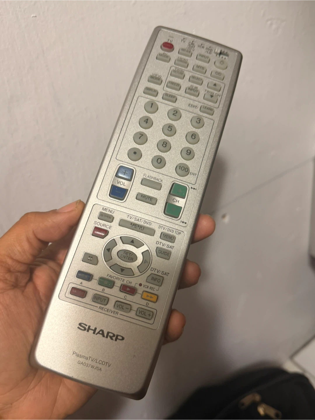 Sharp PlasmaTV/LCDTV Remote Control GA037WJSA - photo 4