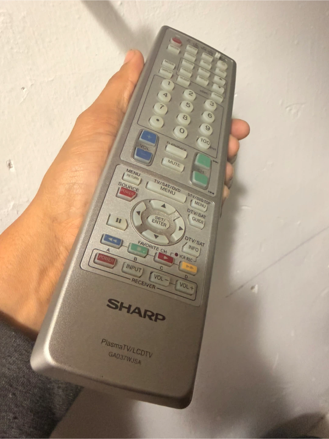 Sharp PlasmaTV/LCDTV Remote Control GA037WJSA