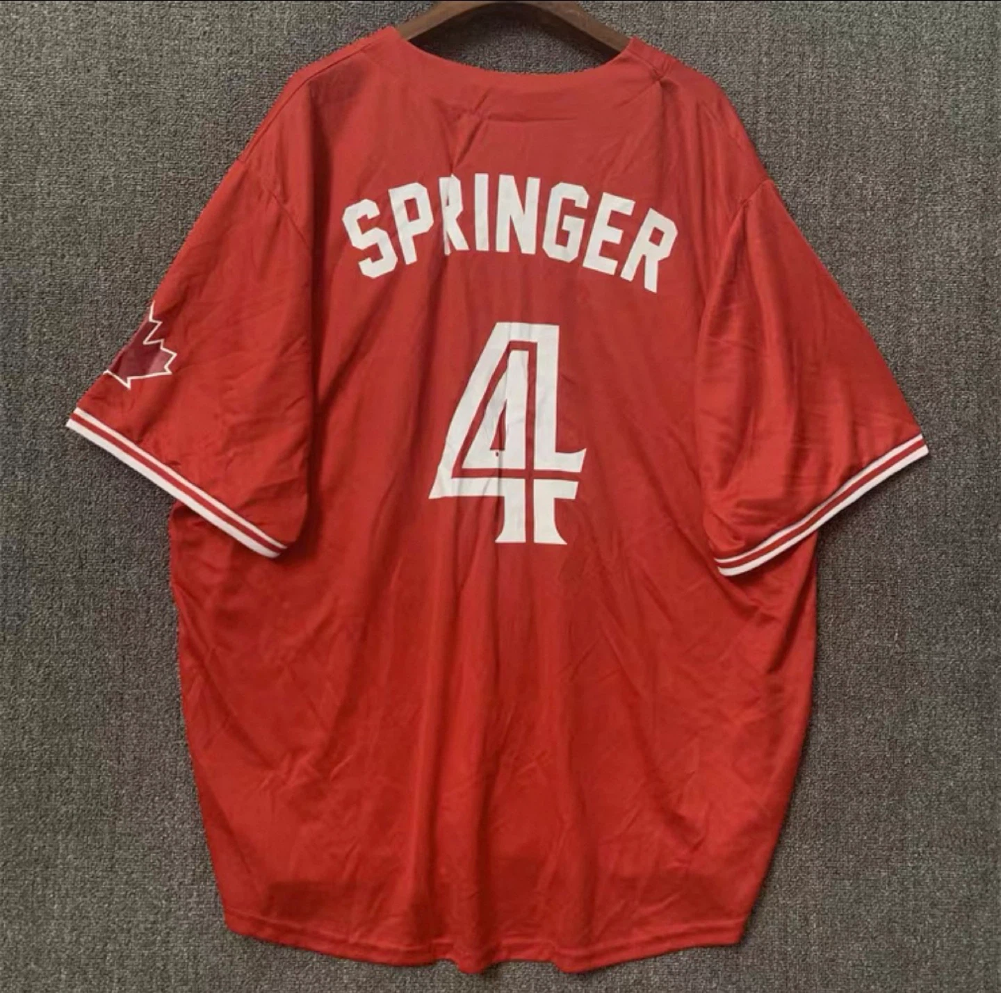 Toronto Blue Jays George Springer #4 Baseball Jersey - photo 4