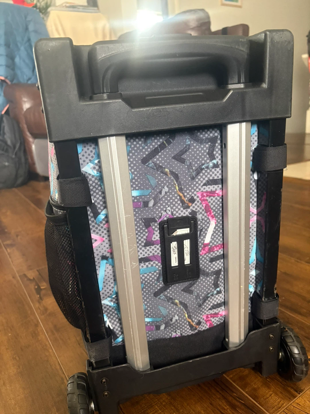 Kids Rolling Backpack with Star Pattern - photo 2