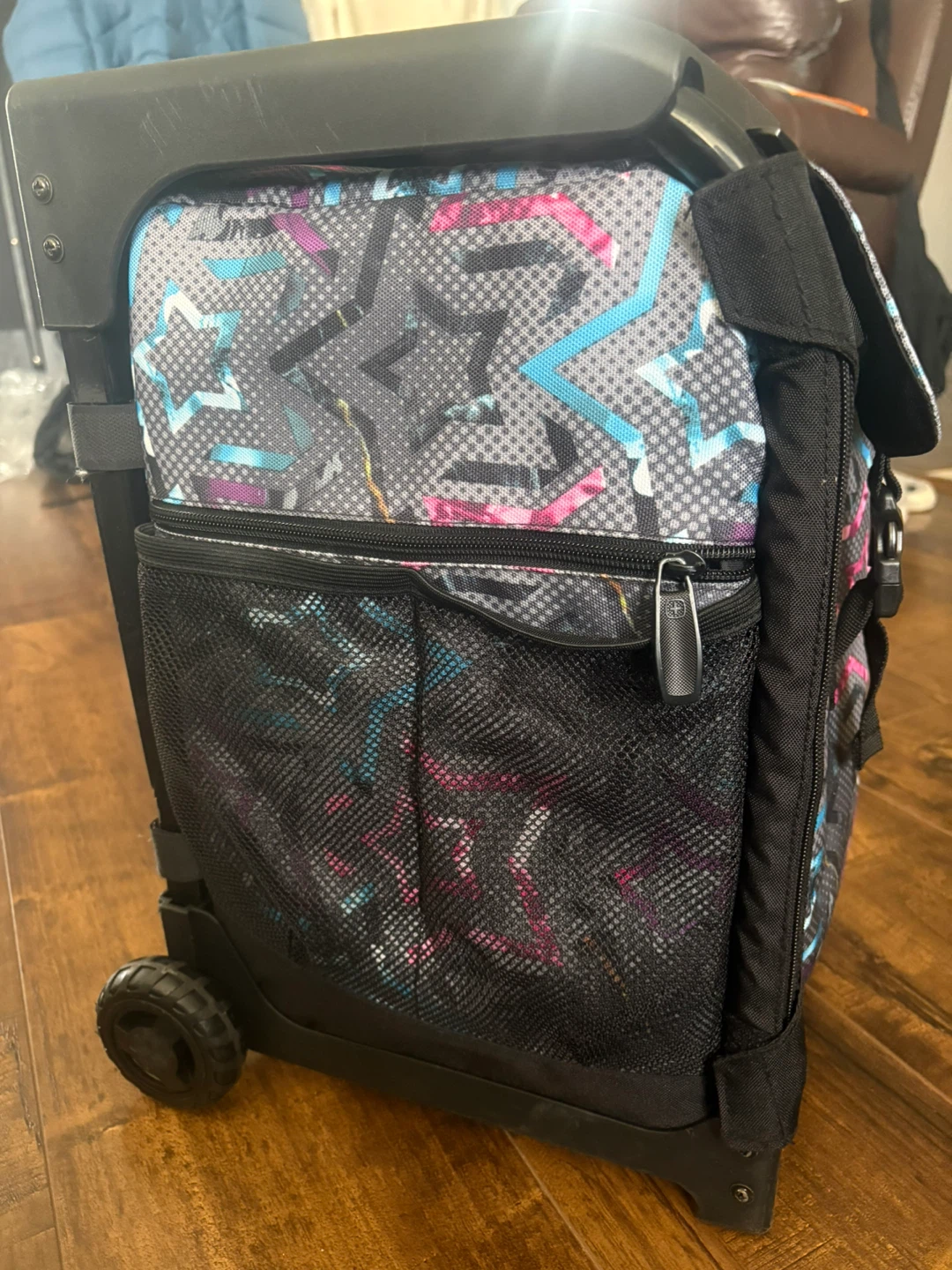 Kids Rolling Backpack with Star Pattern - photo 3