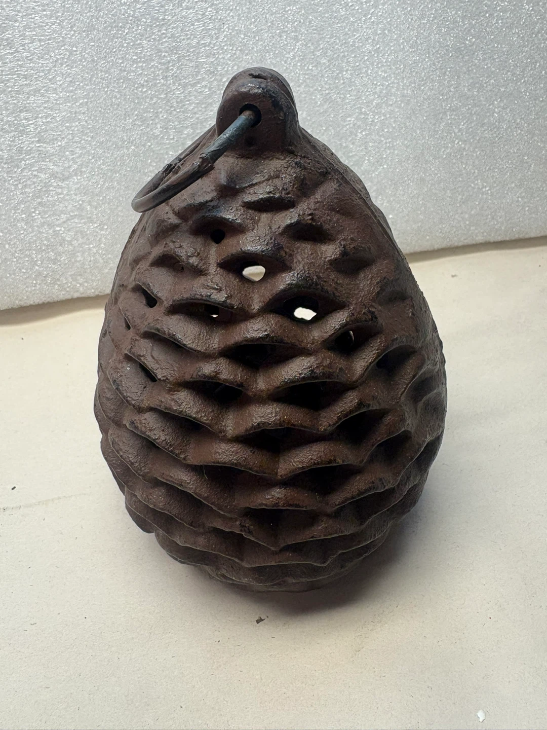 Cast Iron Pinecone Lantern
