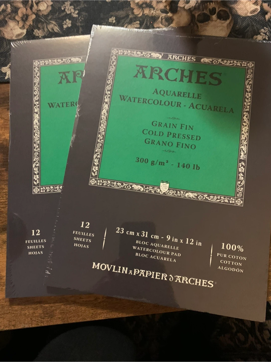 Arches Watercolor artists Pad, Cold Press, 12 Sheet pads 9x12