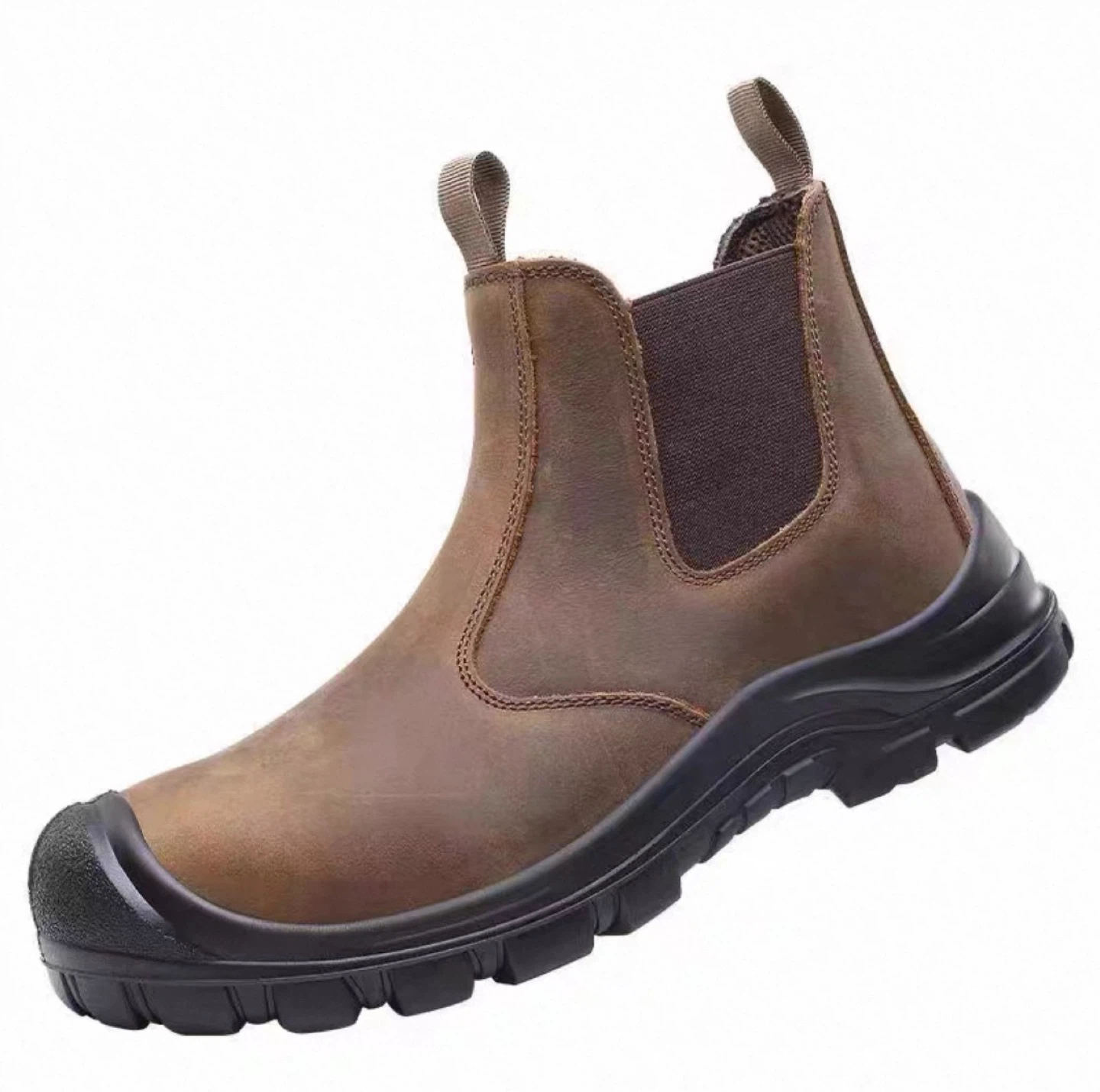Brown Leather Chelsea Safety Boots - photo 4