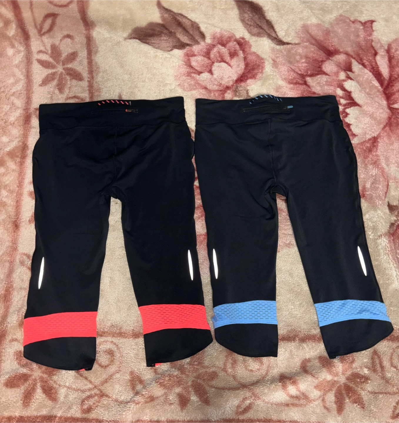 Under Armour Women's Running Capris - Black Red/Blue Accents - photo 3