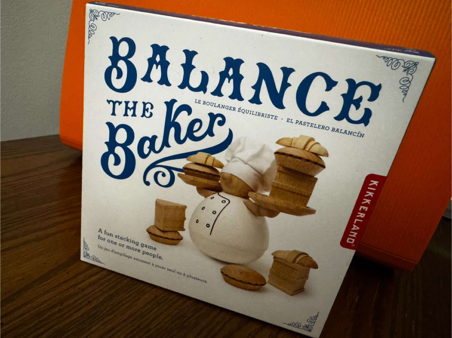 Kikkerland Balance the Baker stacking game