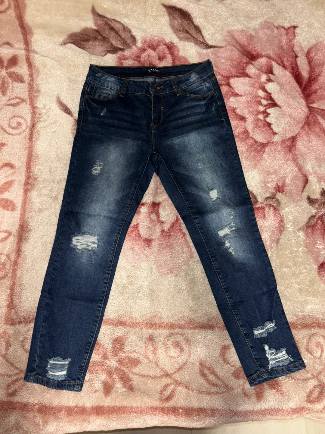 Wax Jean Distressed Denim Jeans Size 9