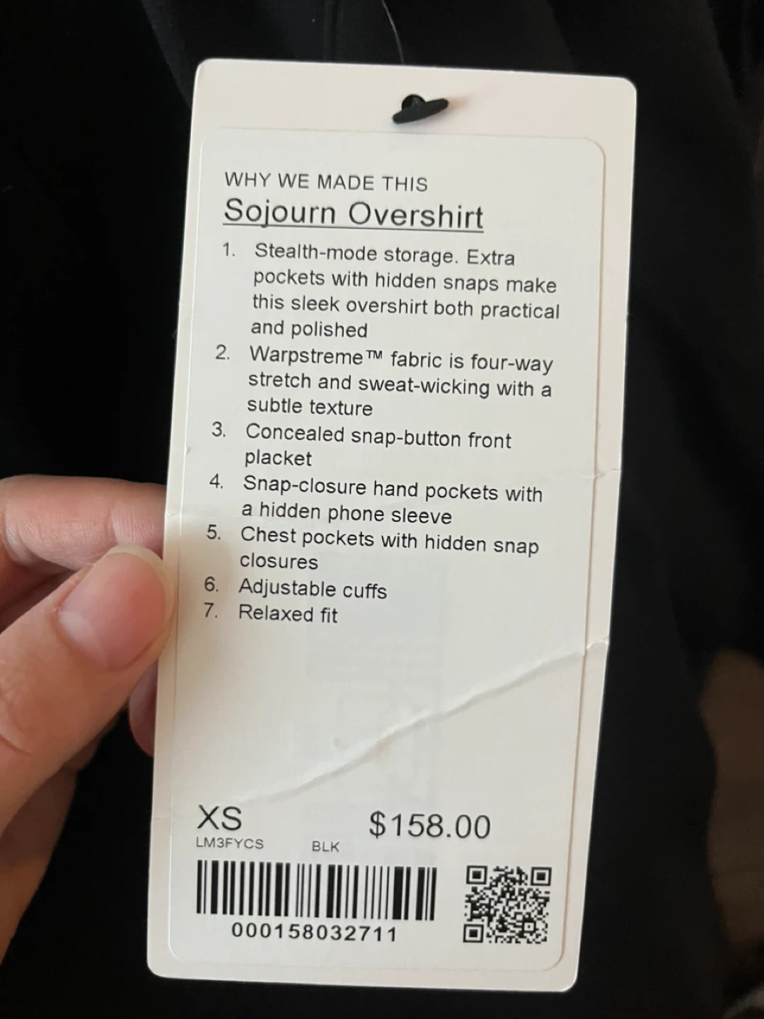 Lululemon Sojourn Overshirt Black XS - photo 3