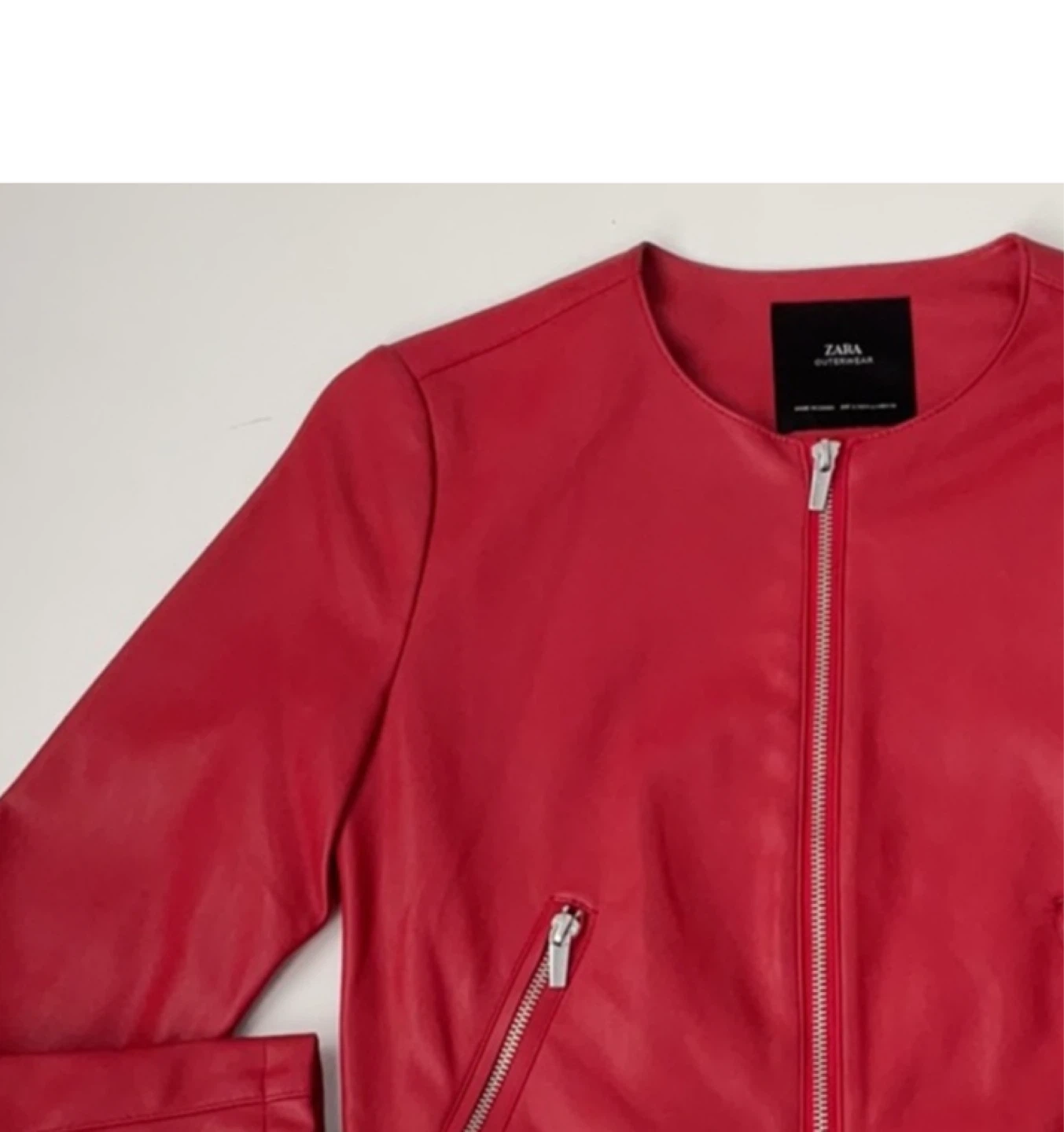 Zara Red Faux Jacket - photo 3