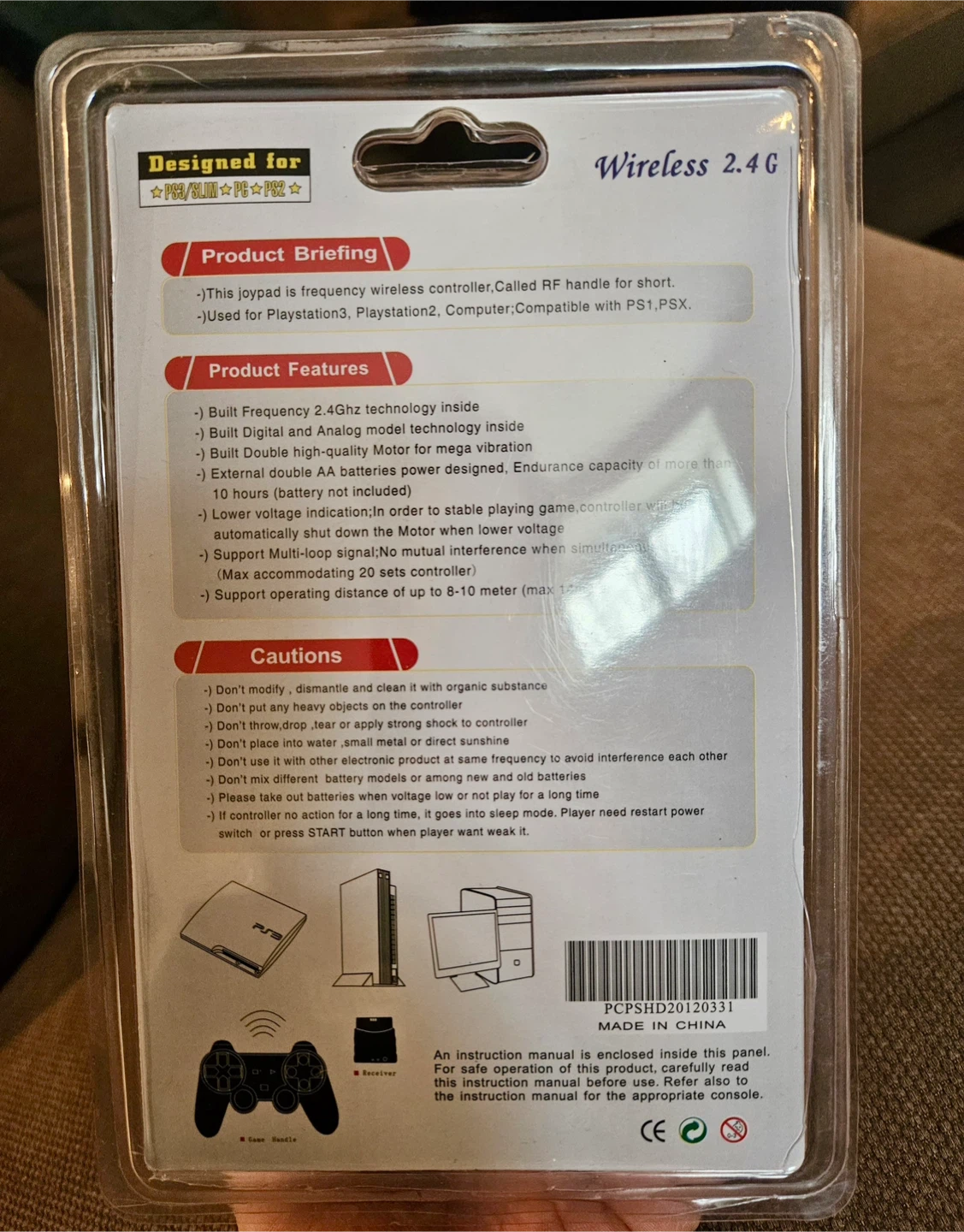 🎮 Wireless Vibration Gaming Controller for PlayStation + PC! - photo 2