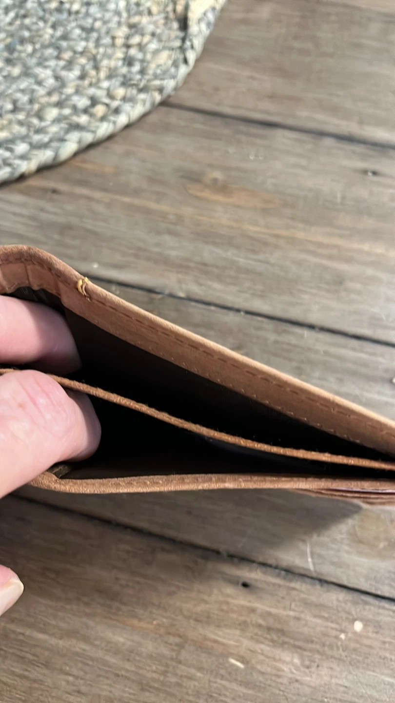New StarHide Original Leather Bi-fold Wallet - Brown - photo 4