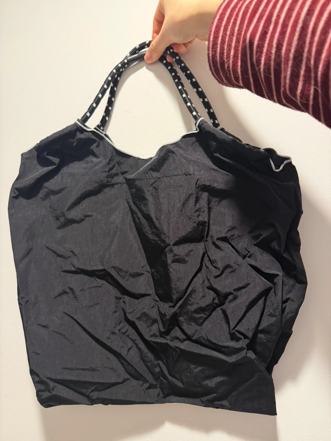 Ball Chain Black Embroidered Tote Bag - photo 3