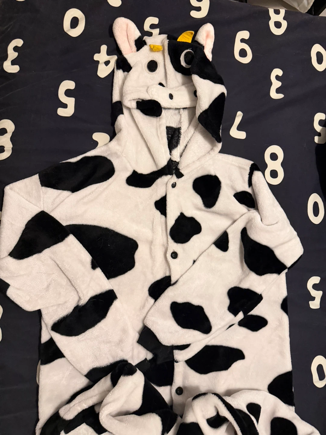 Cow Print Hooded Onesie Pajamas