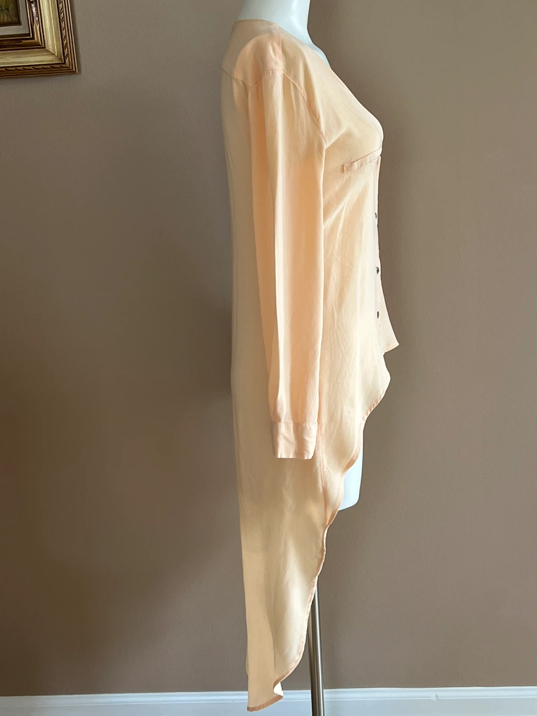 Women's Peachy High-Low Button-Up Shirt - photo 2