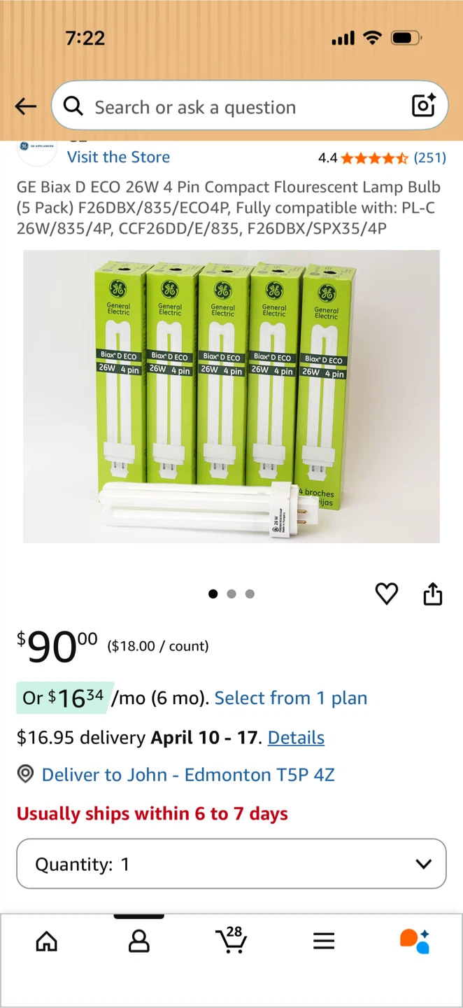 GE Biax D ECO 26W 4 Pin Compact Fluorescent Lamp (5 Pack) - photo 5