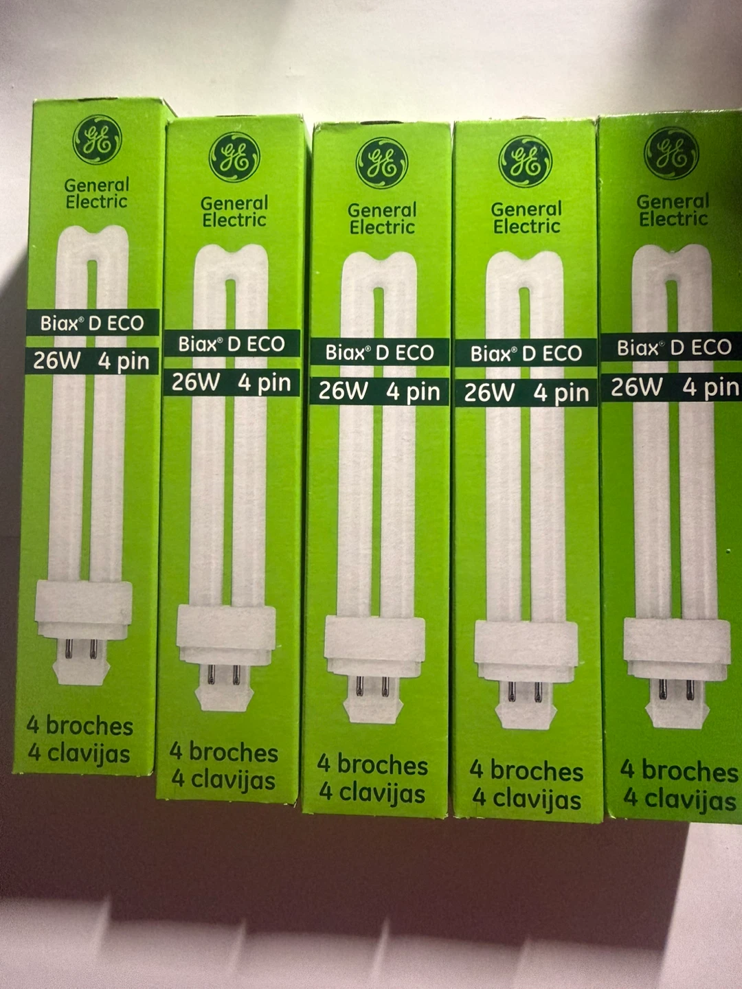 GE Biax D ECO 26W 4 Pin Compact Fluorescent Lamp (5 Pack)