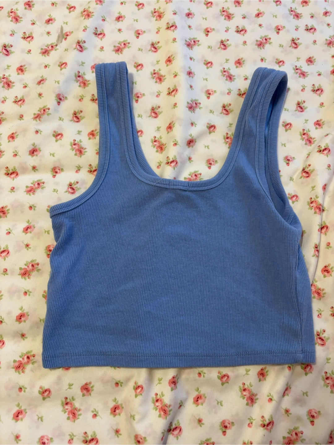 Garage Blue Ribbed Tank Top P/S - photo 2