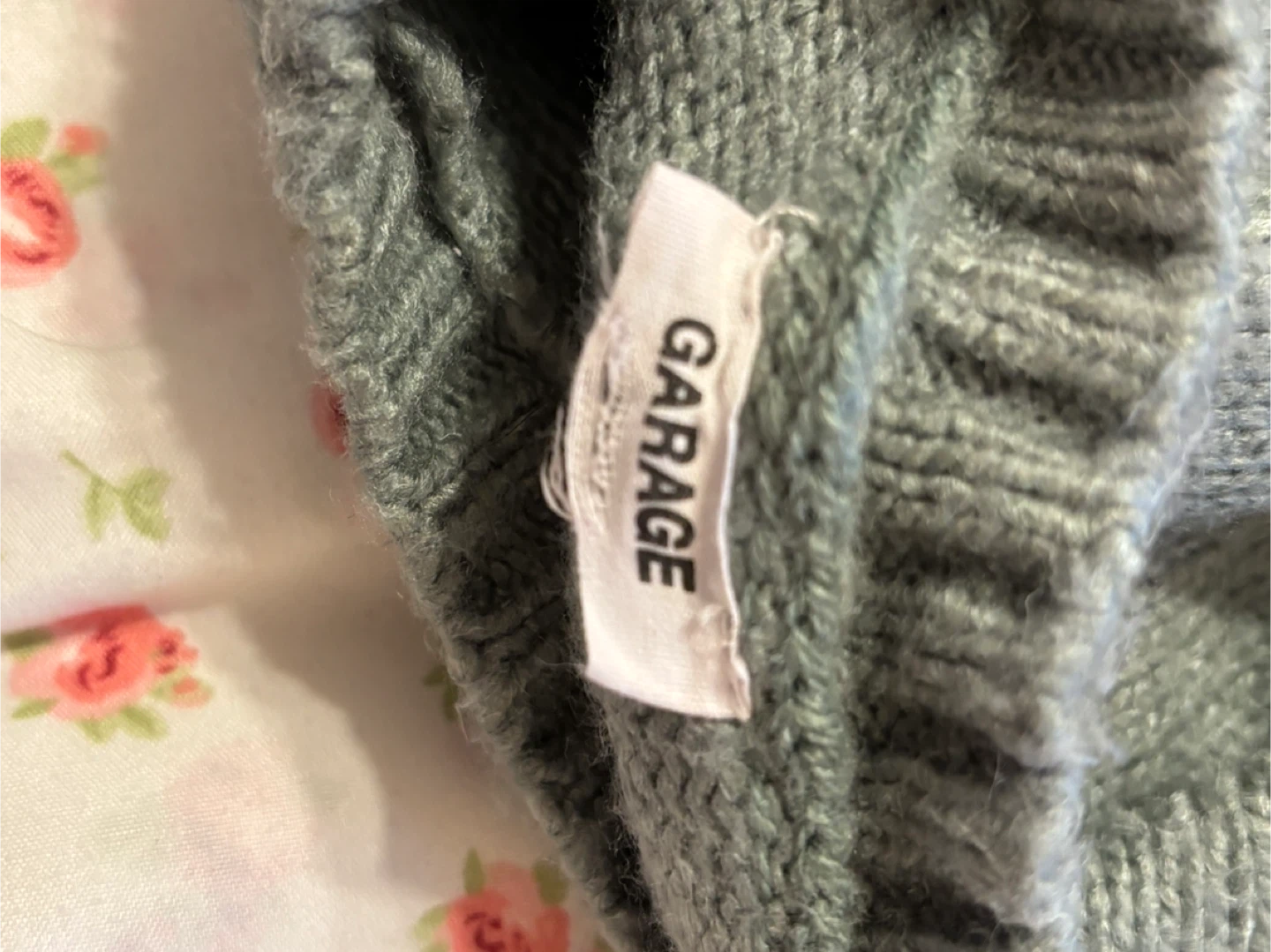 Garage Women's Green Crew Neck Sweater - Size M - photo 3