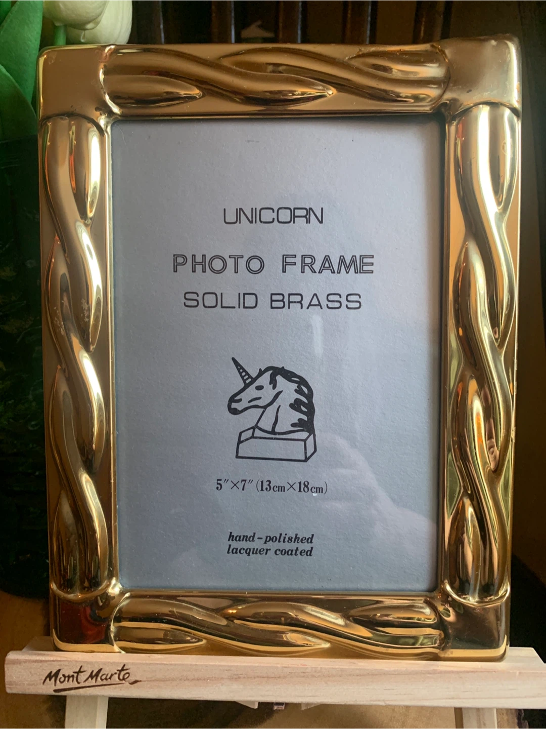 Unicorn Photo Frame - Solid Brass - photo 2