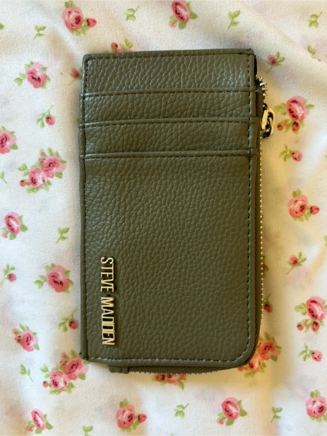 Steve Madden Olive Green Tote Bag with Card Holder - photo 5