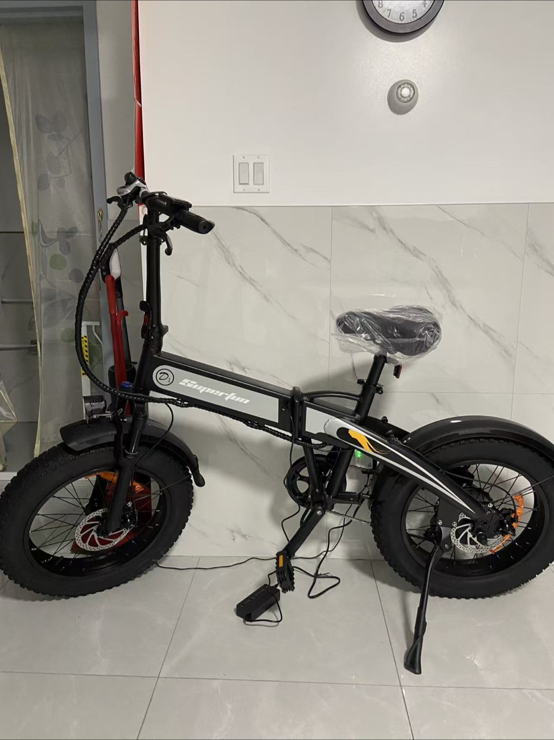 Superfun Folding Electric Fat Tire Bike