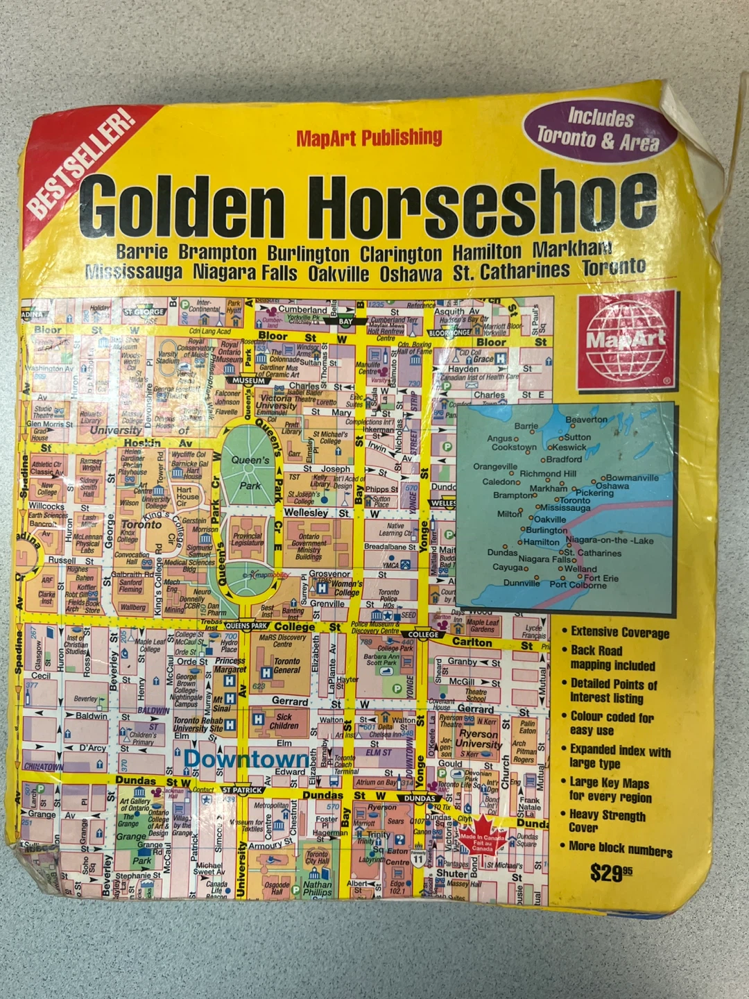 Golden Horseshoe Map - Barrie, Brampton, Toronto Area