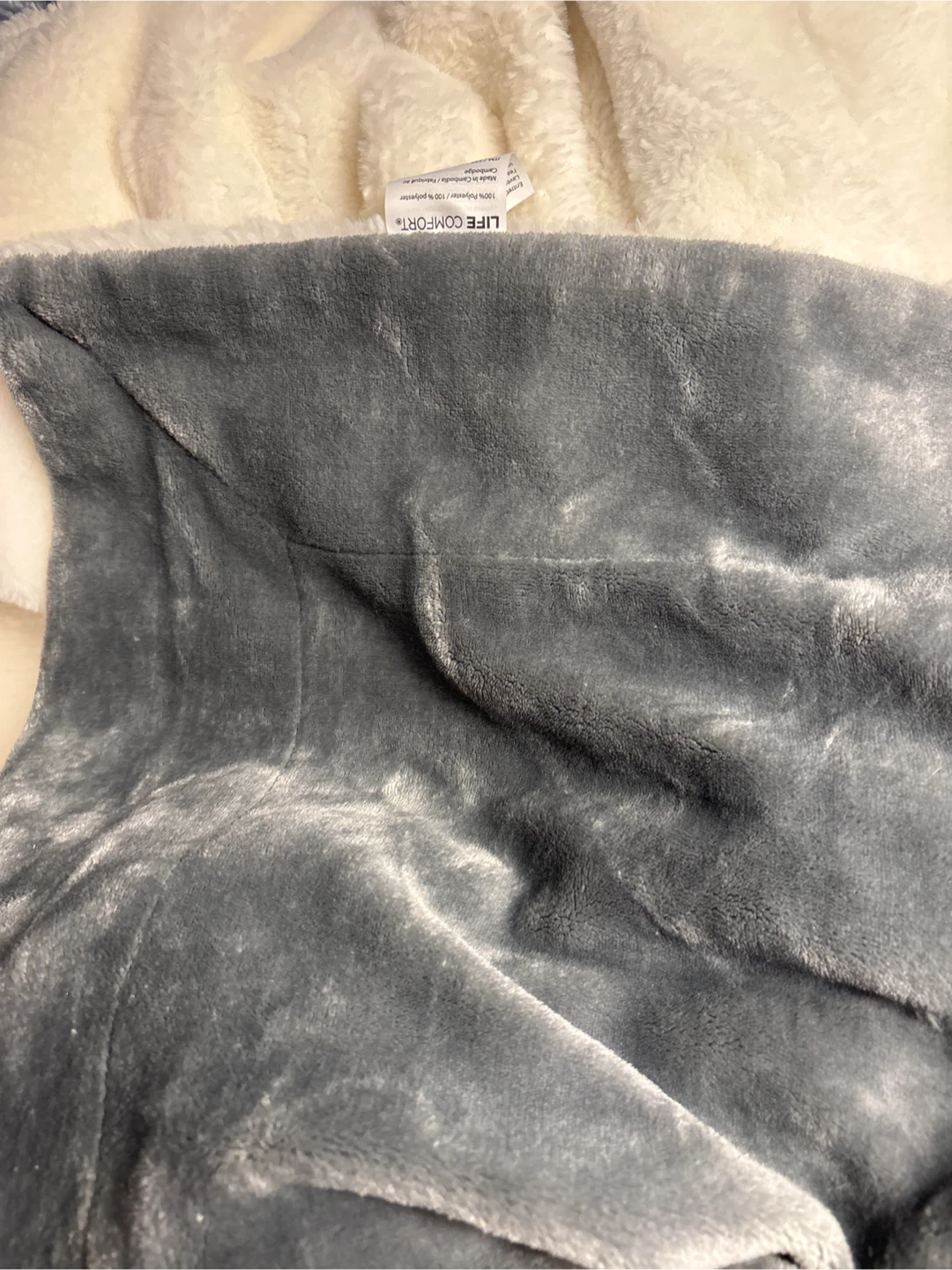 NWOT Life Comfort Sherpa Throw Blanket