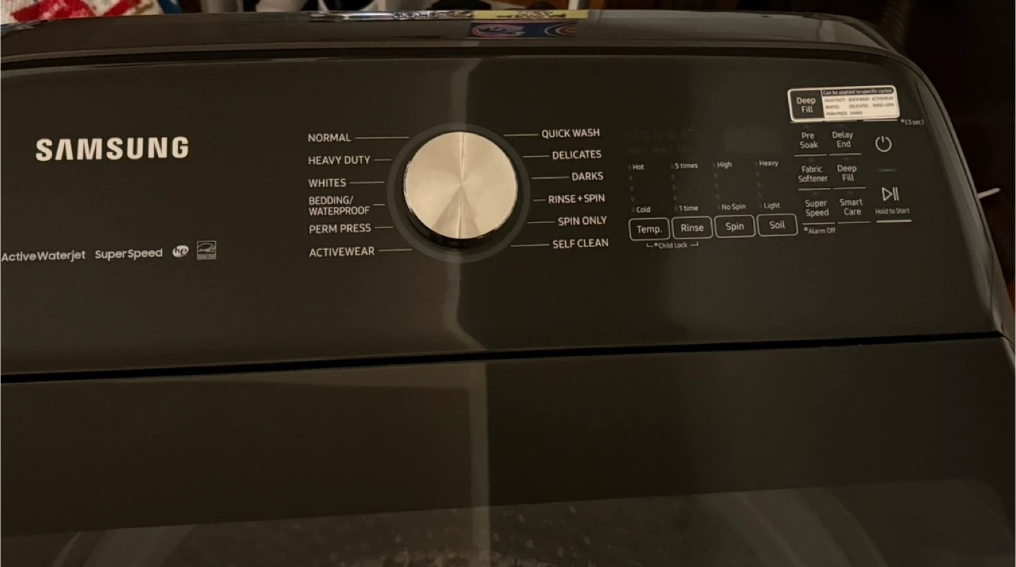 Samsung ActiveWater Jet Super Speed Washing Machine - photo 2