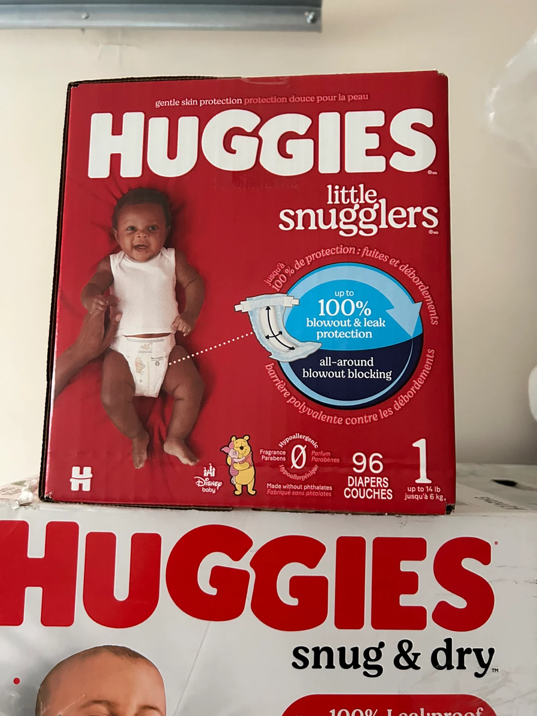 Huggies Little Snugglers Diapers - Size 1 (96 Count)