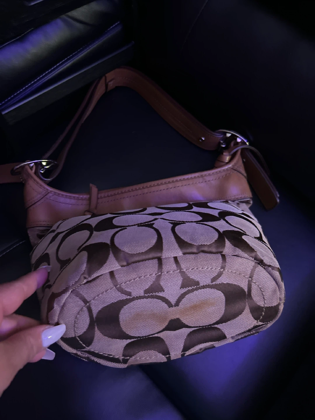 Coach Signature Monogram Hobo Bag - photo 3
