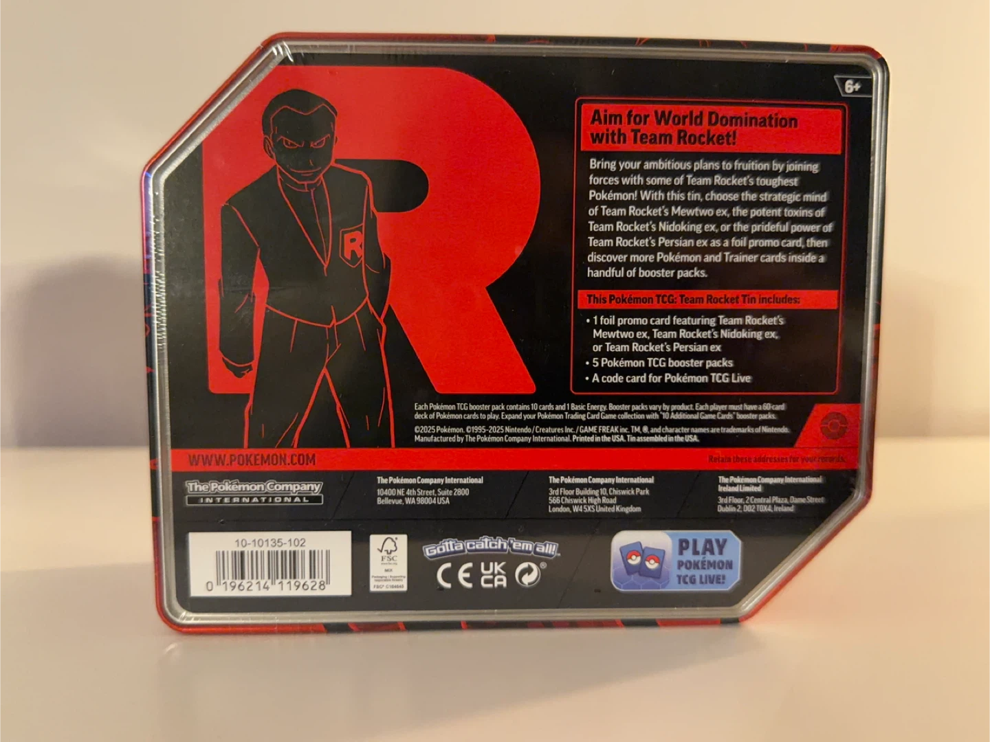 Pokemon TCG Team Rocket EX Tins - Mewtwo, NidoKing, Persian - photo 2