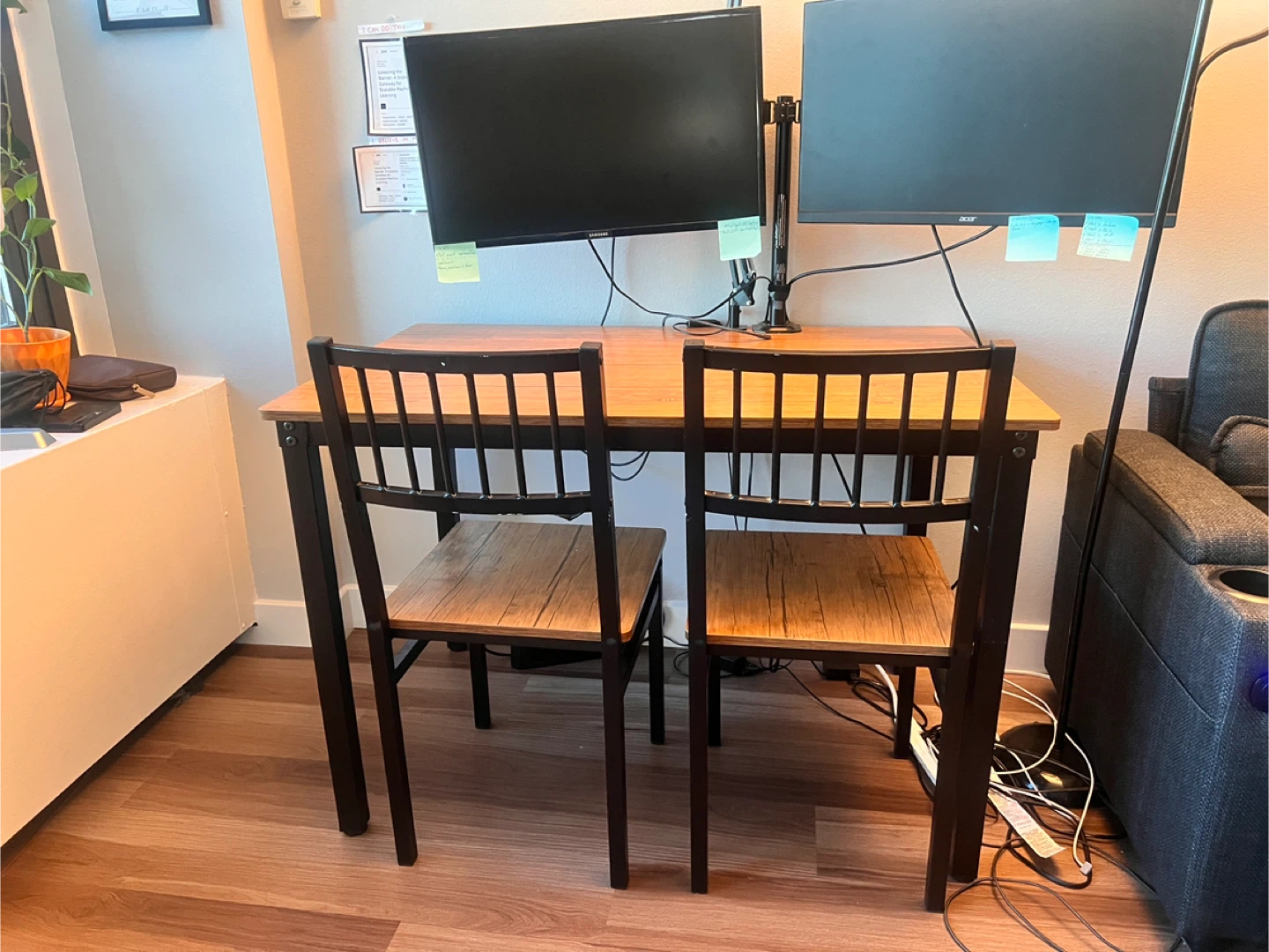 Dining Table Set with Chairs and Bench - photo 4